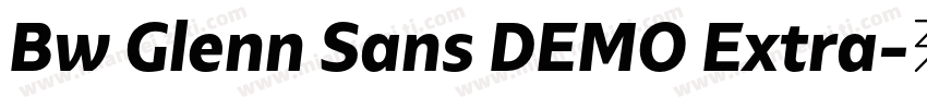 Bw Glenn Sans DEMO Extra字体转换